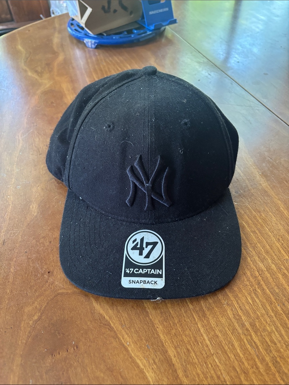 47 Kids Black New York Yankees Captain Snapback Hat